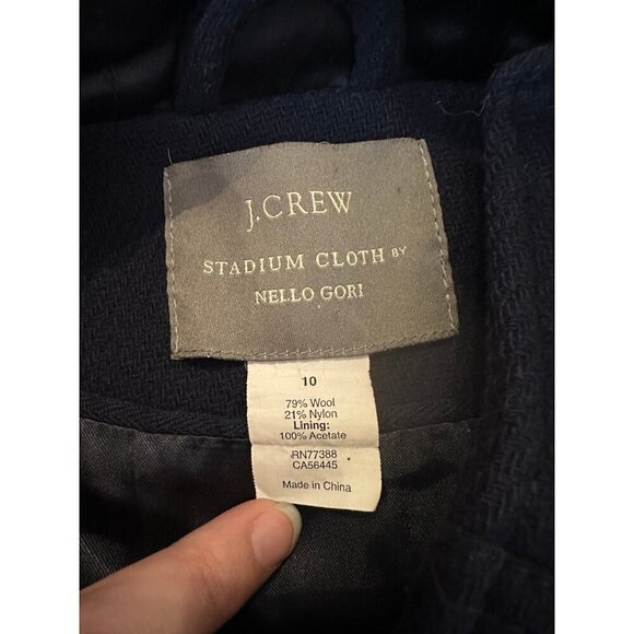 J. Crew stadium cloth wool peacoat - Picture 4 of 5